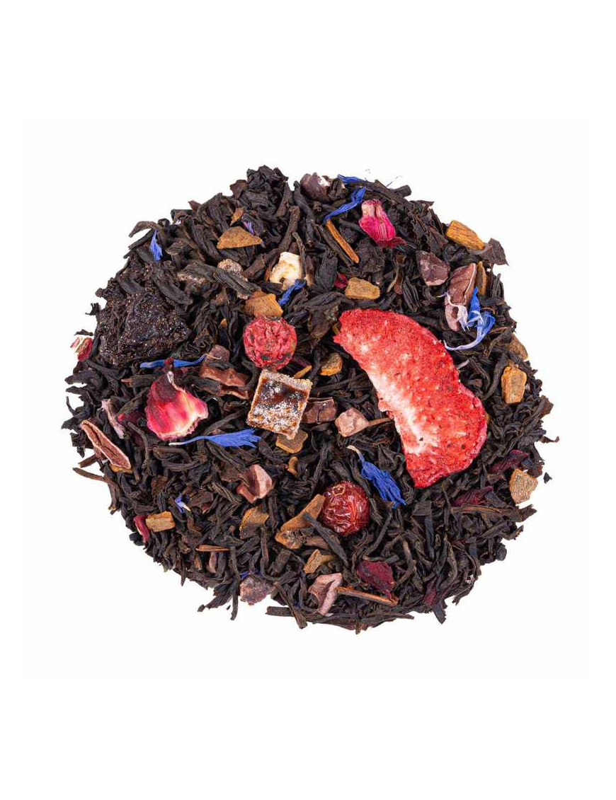 Cozy Moments Black Tea - Relaxing and Comforting Blend. Loose Leaf Tea Black tea Chocolate strawberries taste