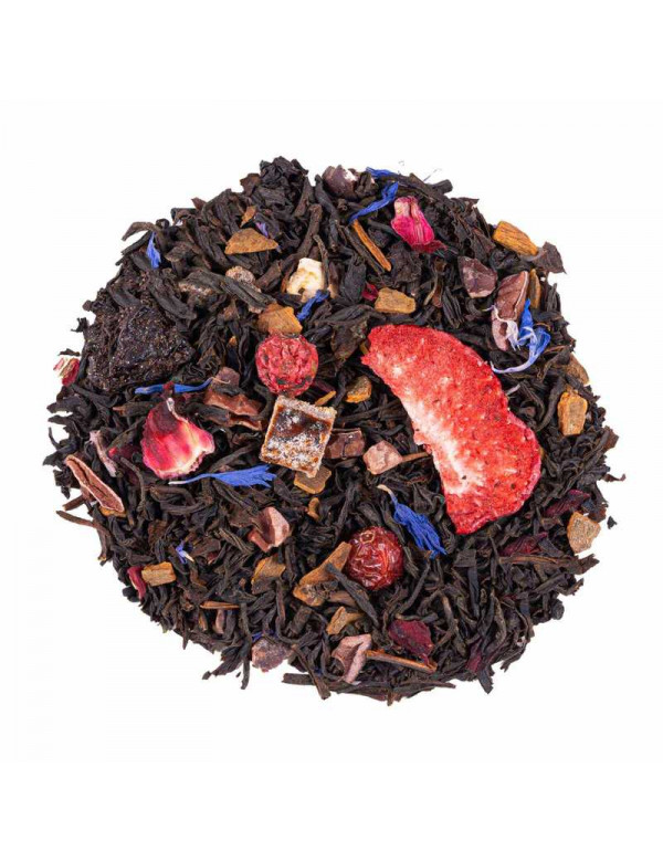 Cozy Moments Black Tea - Relaxing and Comforting Blend. Loose Leaf Tea Black tea Chocolate strawberries taste