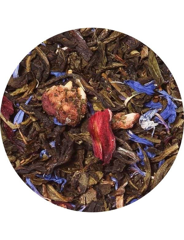 Loose leaf china oolong, sencha, white tea, hibiscus. Magic Melody