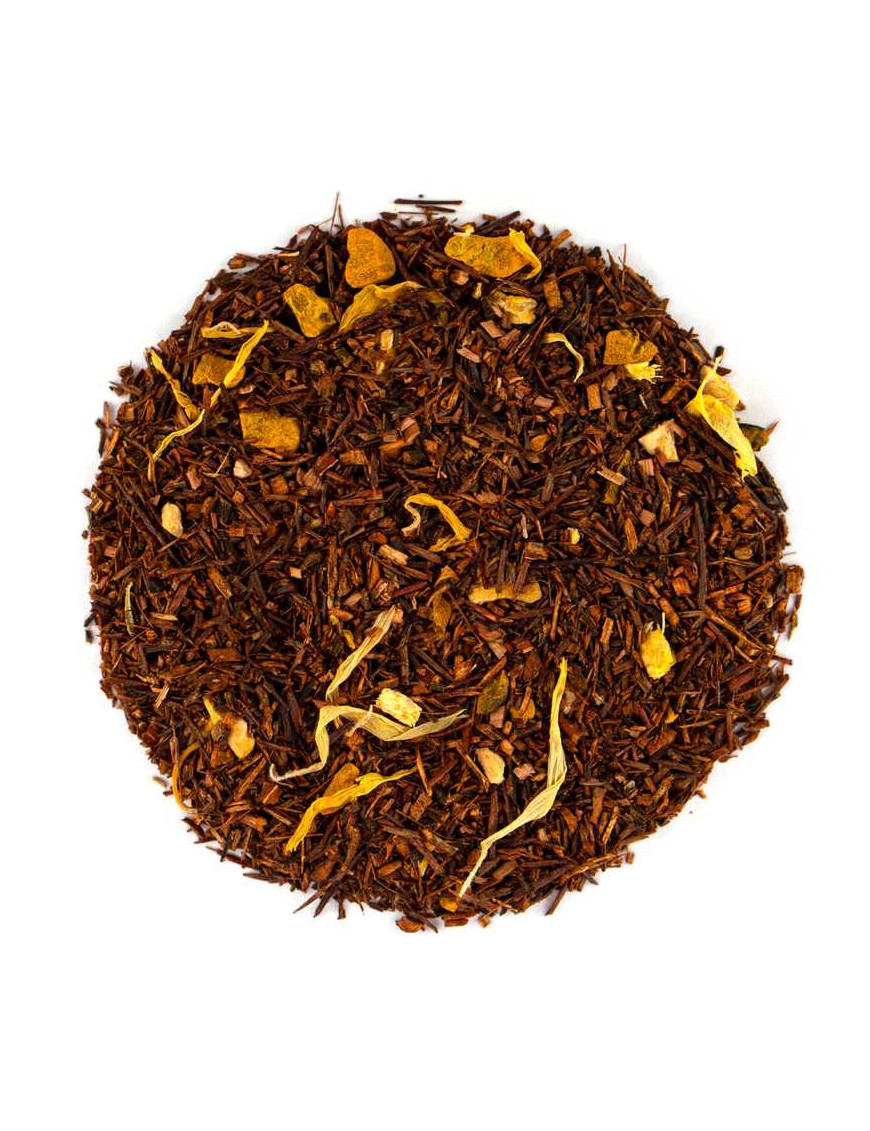 Loose Leaf Tea India meets South Africa, natural rooibos turmeric ginger