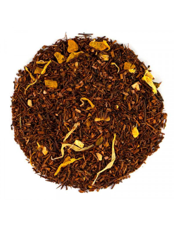 Loose Leaf Tea India meets South Africa, natural rooibos turmeric ginger