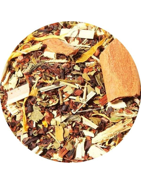 Natural loose leaf tea rooibos, sencha, mate, lemongrass