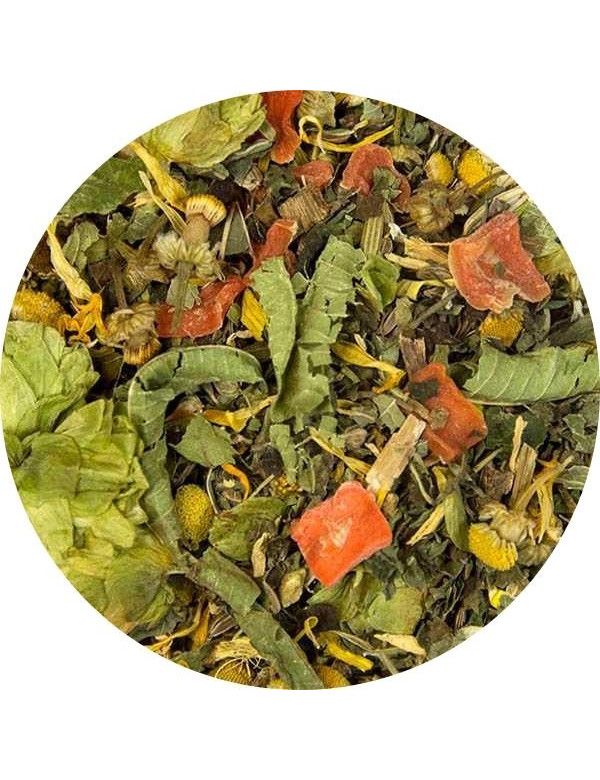 Loose leaf herbal tea used to soothe the stomach, natural