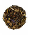 White natural loose leaf tea purple relax